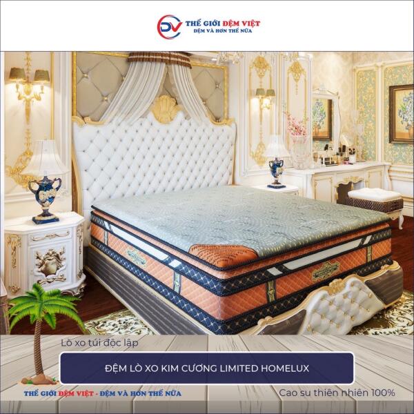 Đệm lò xo Kim Cương Limited Homelux 2